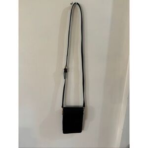 Bostonian Black Leather Crossbody Bag